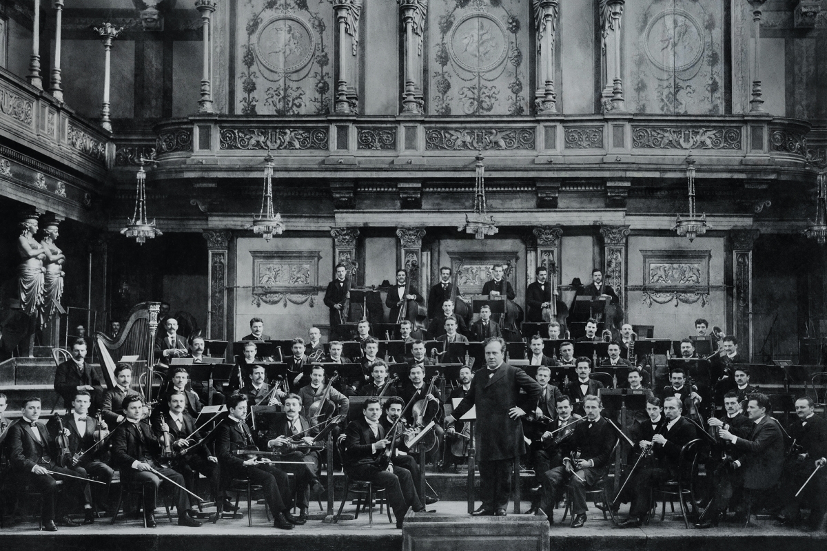 Gründungsfoto der Wiener Symphoniker im Musikverein