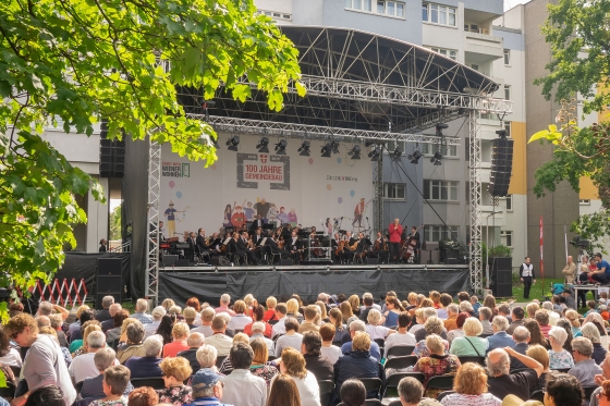 Publikum vor einer Open-Air