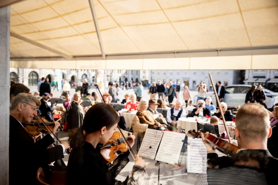Streichquartett im Cafè Specchi