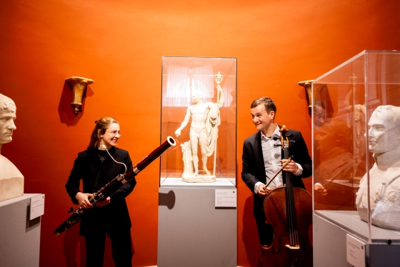 Musiker im Museo Revoltella