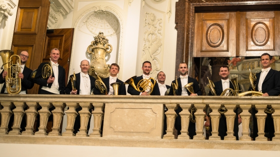Hornisten in der Nationalbibliothek