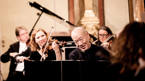 Joe Hisaishi am Klavier im Musikverein
