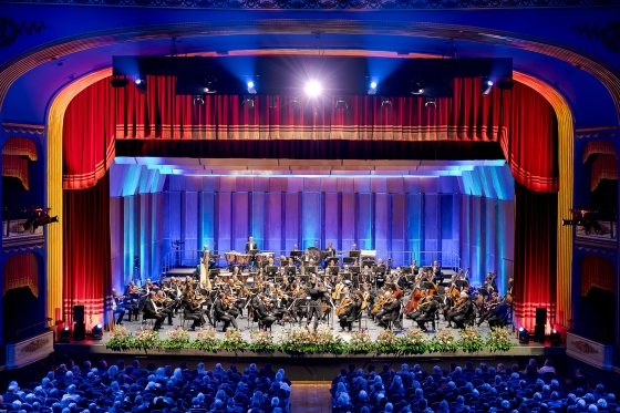 Wiener Symphoniker auf der Bühne im Politeama Rossetti