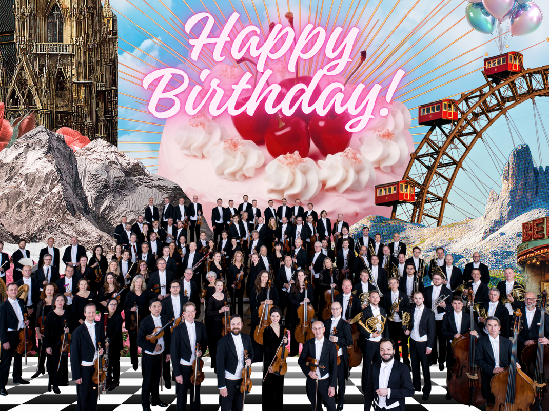 Collage zu 125 Jahre Wiener Symphoniker