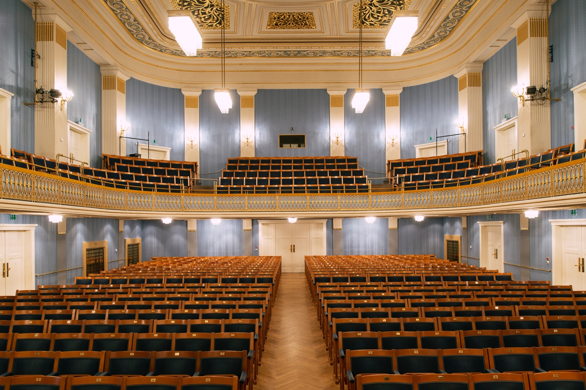 Leerer Mozart-Saal des Wiener Konzerthauses