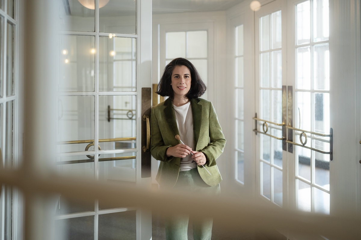 Marie Jacquot im Konzerthaus-Foyer