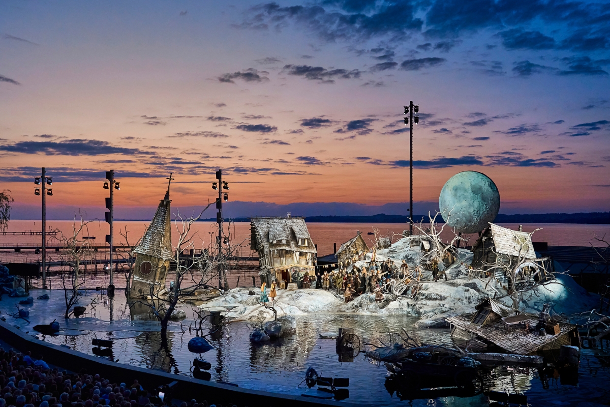 Seebühne zur Oper Der Freischütz in Bregenz