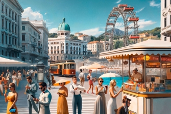 Sujet Primavera da Vienna: gemalte Elemente aus Triest und Wien