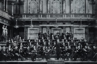 Gründungsfoto der Wiener Symphoniker im Musikverein