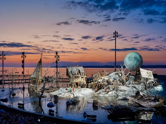 Seebühne zur Oper Der Freischütz in Bregenz